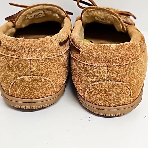 Florsheim Shoe Co Men's Cozzy Leather Moccasin House Slippers Size 8W - Picture 6 of 10